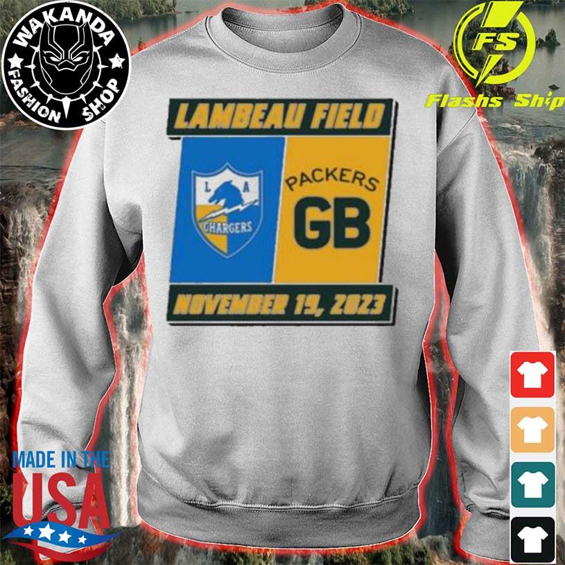 Green Bay Packers Vs Los Angeles Chargers November 19, 2023 Lambeau Field t- shirt, hoodie, sweater, long sleeve and tank top