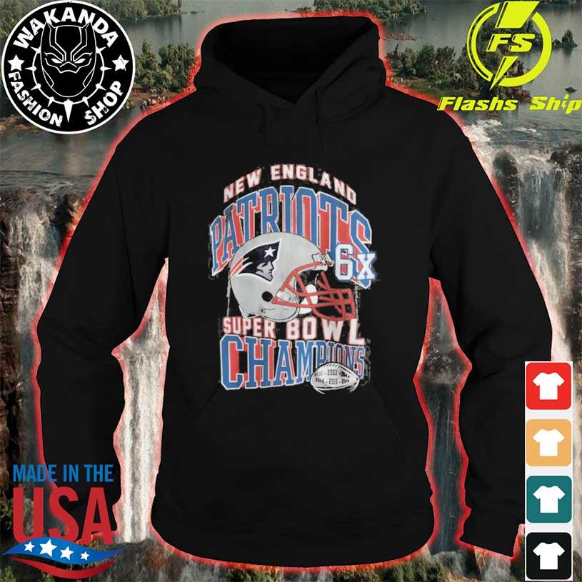 Six time super bowl champions we are all patriots shirt, hoodie, sweater,  long sleeve and tank top