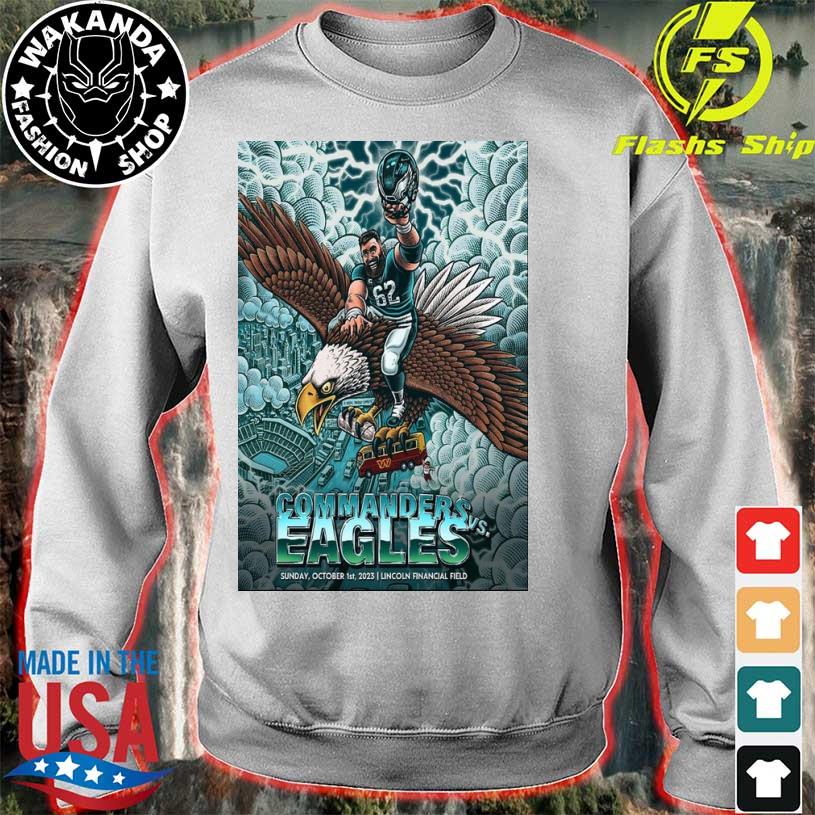 Commanders vs eagles october 1st 2023 poster shirt, hoodie