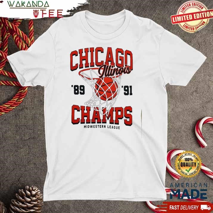 Official Chicago Champs 1989 1991 T Shirt