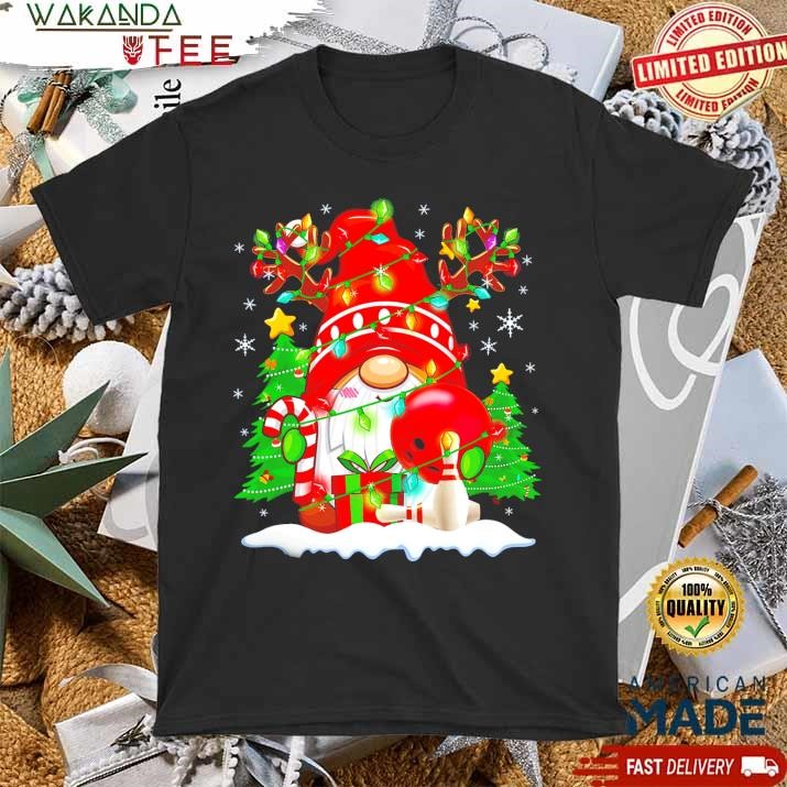 Official Cute Reindeer Gnome Bowling Xmas SWeatShirt