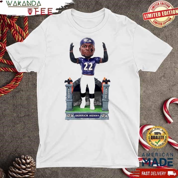 Official Derrick Henry Baltimore Ravens Tunnel Entrance Ornament T Shirt