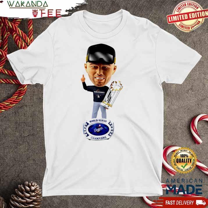 Official Freddie Freeman La Dodgers 2024 World Series Champions Locker Room Outfit Ring Base Bighead t Shirt