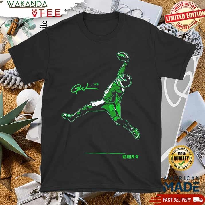 Official Garrett Wilson One-handed Air Catch T shirt