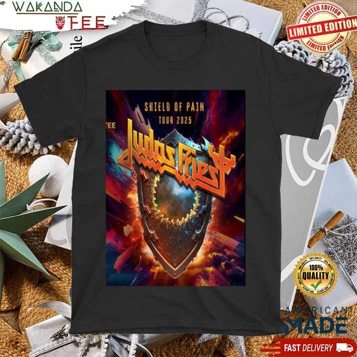 Official Judas Priest Shield Of Pain Tour 2025 Home Decor Poster T Shirt