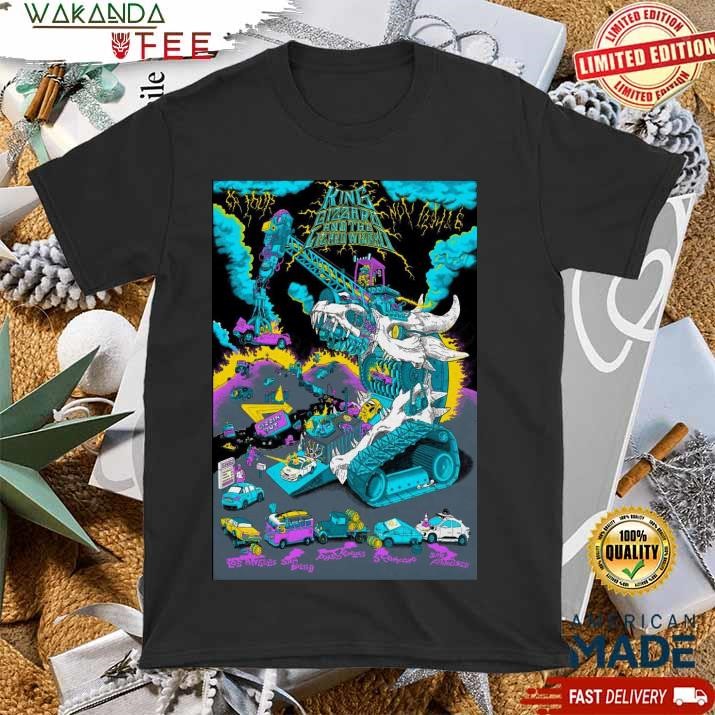 Official King Gizzard And The Lizard Wizard US Tour 2024 Poster T shirt