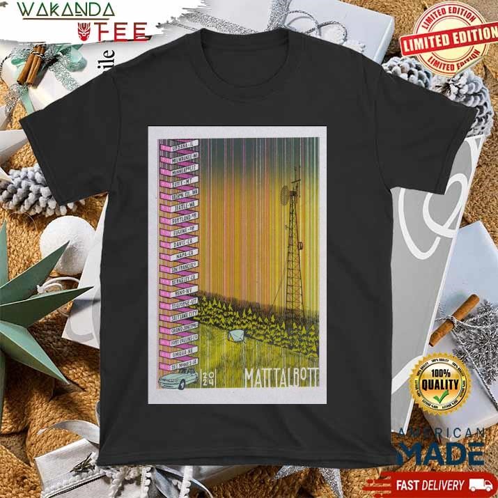 Official Matt Talbott Tour September & October 2024 Poster T shirt