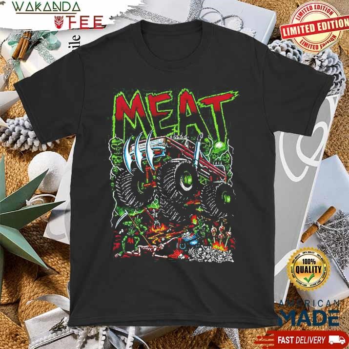 Official Meat Canyon Monster Truck Long T Shirt