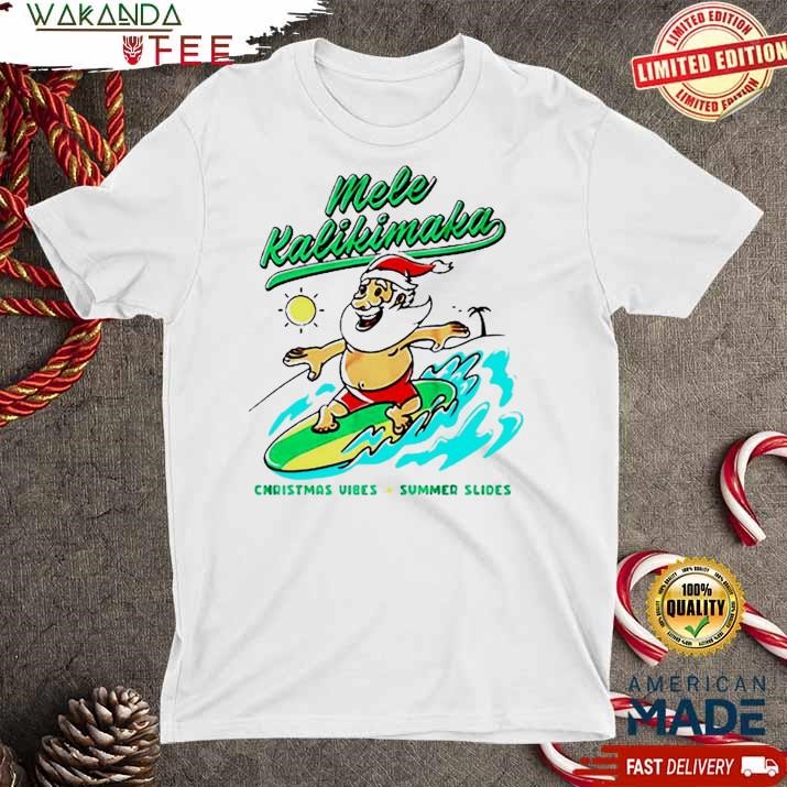 Official Mele Kalikimaka Christmas vibes summer slides SweatShirt