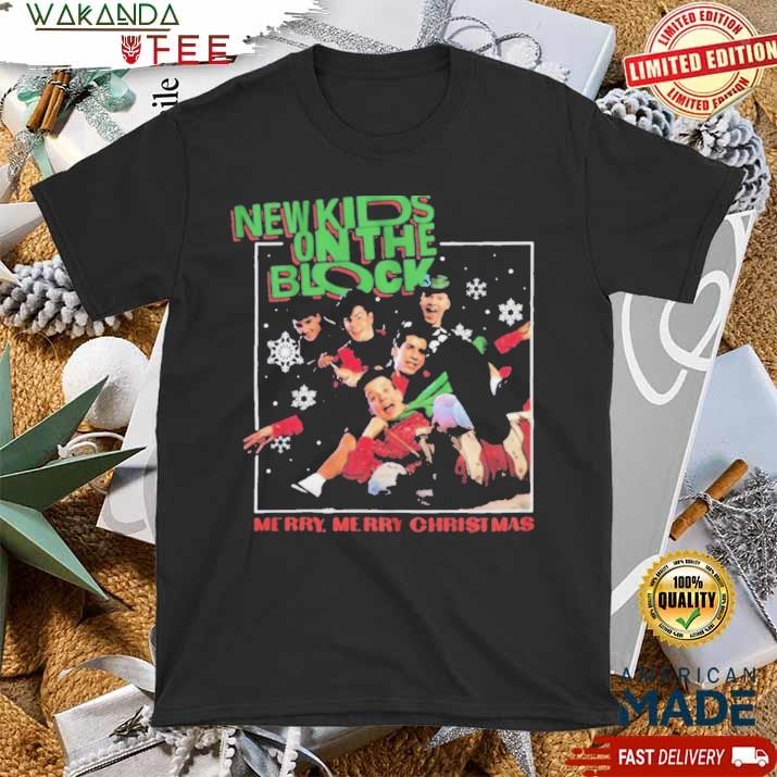 Official Merry Merry Christmas New Kids On The Block T Shirt