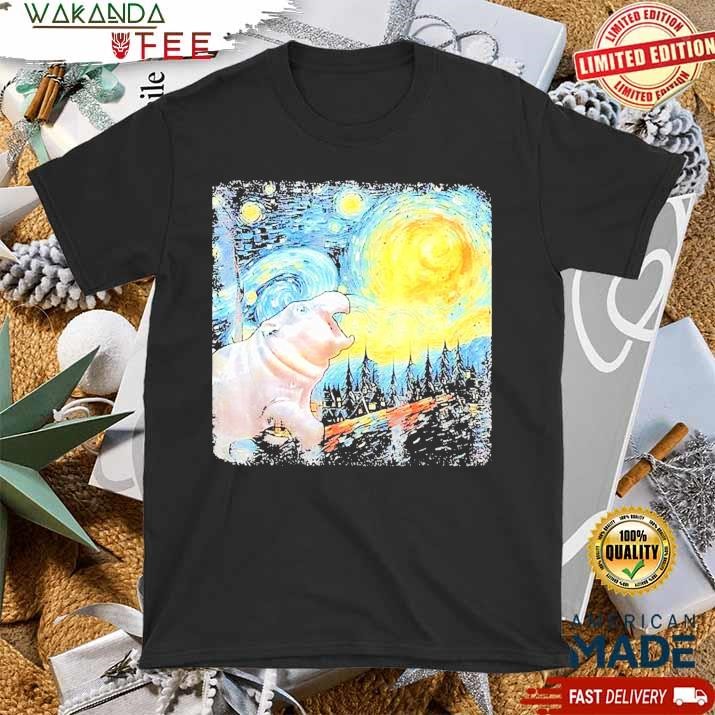 Official Moo-Deng Van Gogh T Shirt