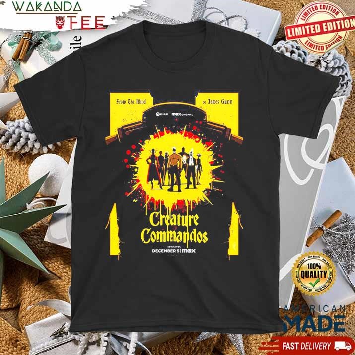 Official New Poster For DCU Creature Commandos Release On Max On December 5th 2024 T shirt