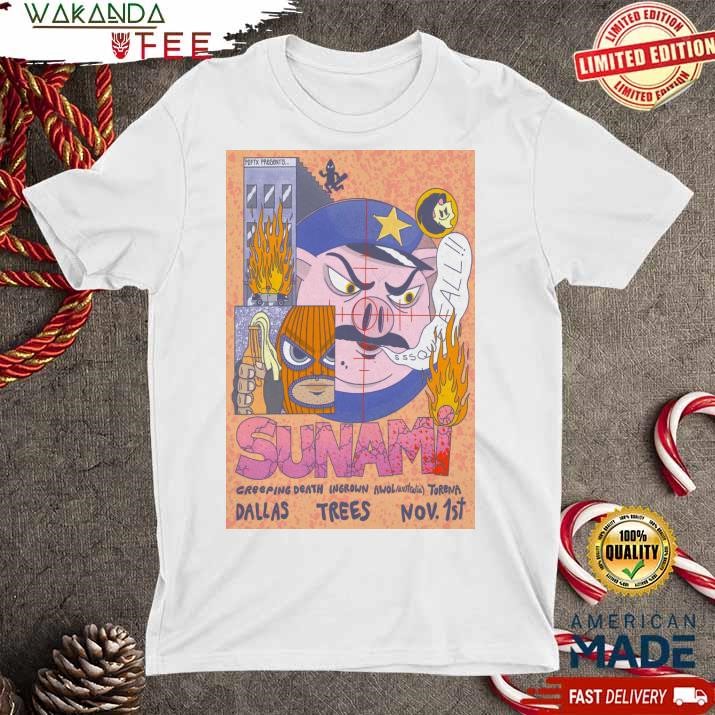 Official Sunami At Trees In Dallas, TX On Nov 1 2024 Tour Poster Shirt