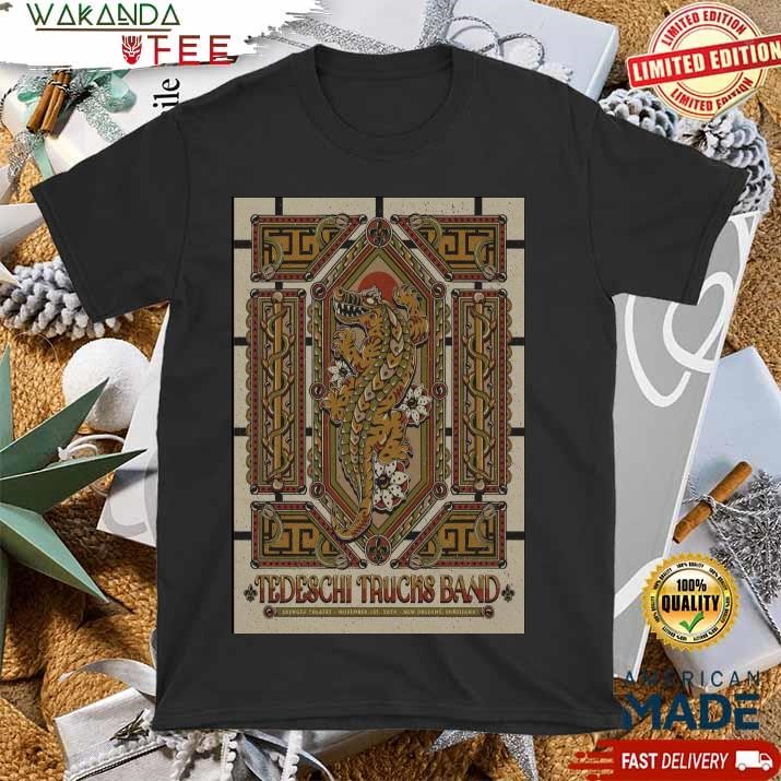 Official Tedeschi Trucks Band November 1 2024 saenger theatre in new orleans la tour poster shirt