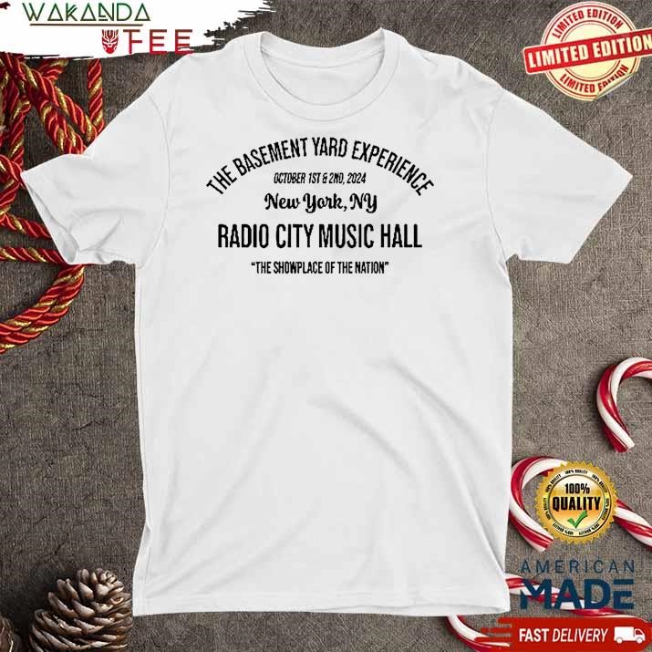 Official The Basement Yard By Radio City Ivory T shirt