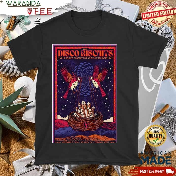 Official The Disco Biscuits Nov 03 2024 Tour Terminal West in Atlanta Poster T shirt