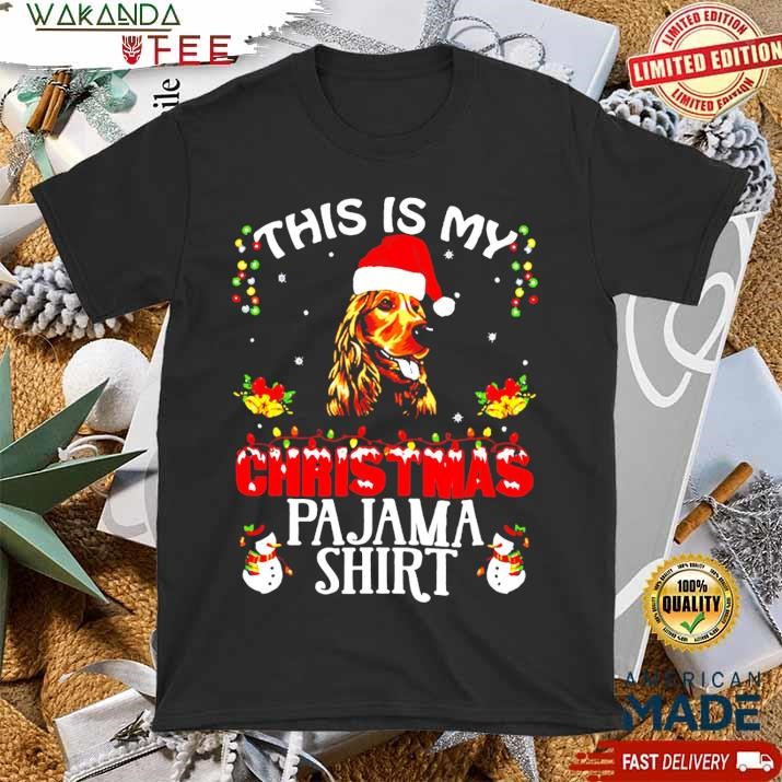 Official This Is My Christmas Pajama Cocker Spaniel Santa SweatShirt