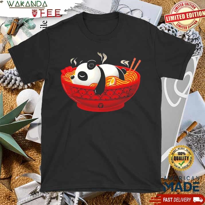 Official Top Cute Sleepy Ramen Panda T Shirt