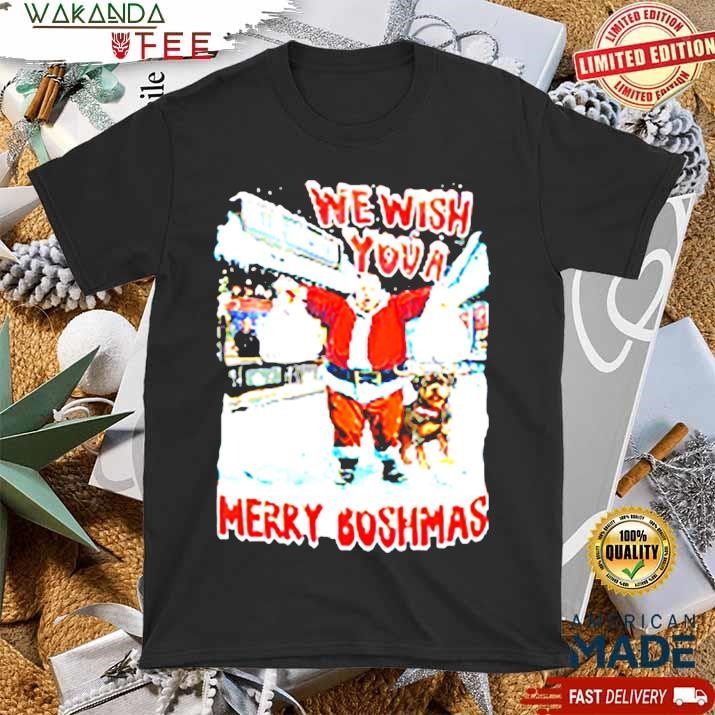 Official We Wish You A Merry Boshmas Santa Sweatshirt