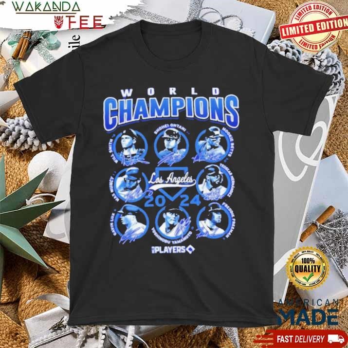 Official World Champions Los Angeles 2024 players Shirt